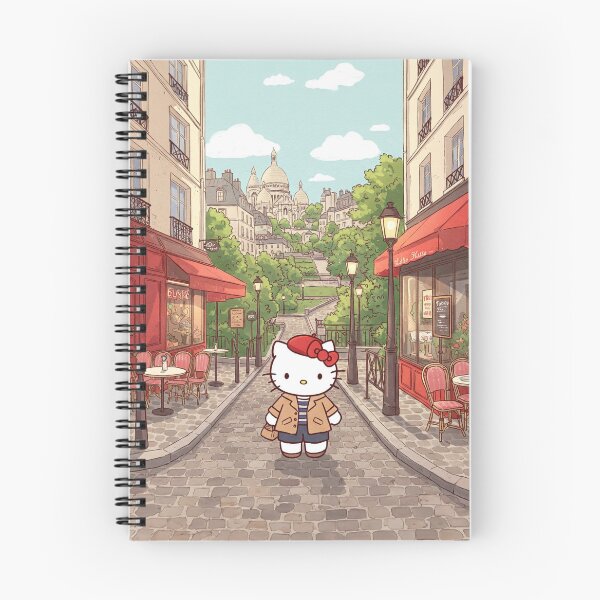 Aperçu de l'œuvre Hello Kitty in Paris At Montmartre créée et vendue par PYXOO.
