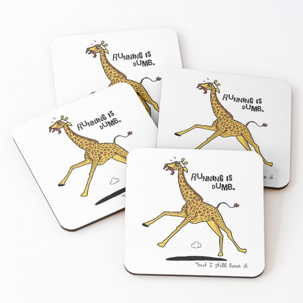 Item preview, Running is dumb Giraffe  designed and sold by mrcbrn.