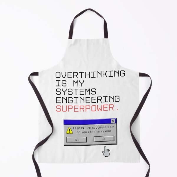 Item preview, Overthinking Is My System Engineering Superpower Funny Retro Tech designed and sold by ElixirCraft.