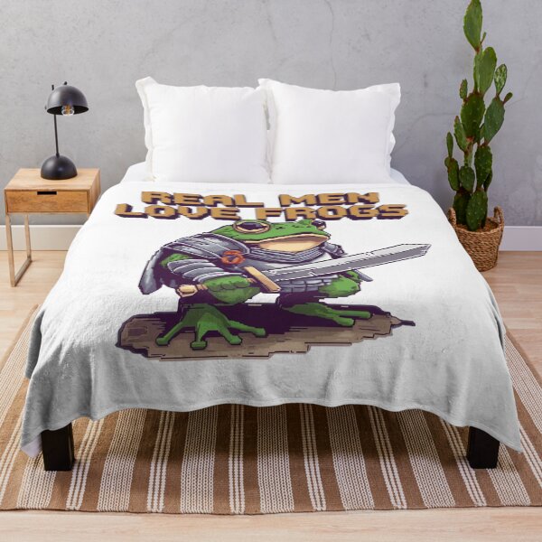 Item preview, Real Men Love Frogs - Frog humor designed and sold by ARTReMi.
