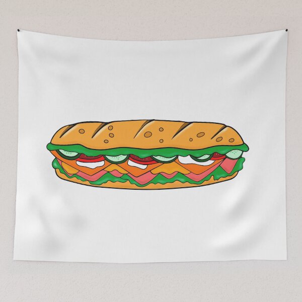 Item preview, Cute Sub Sandwich designed and sold by Sartoris Art.