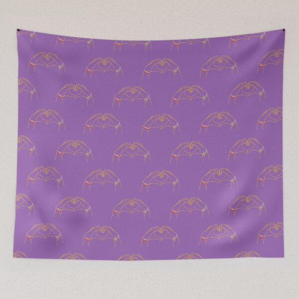 Item preview, Fearless Heart hands purple and gold designed and sold by jebsicka.