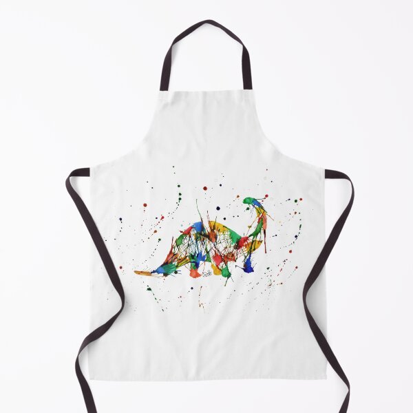 Item preview, Rainbow Splatter Diplodocus designed and sold by MenagerieMayhem.