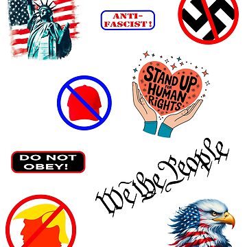 Artwork thumbnail, Political Voice Patriotic Resistance Sticker Pack by EthosWear