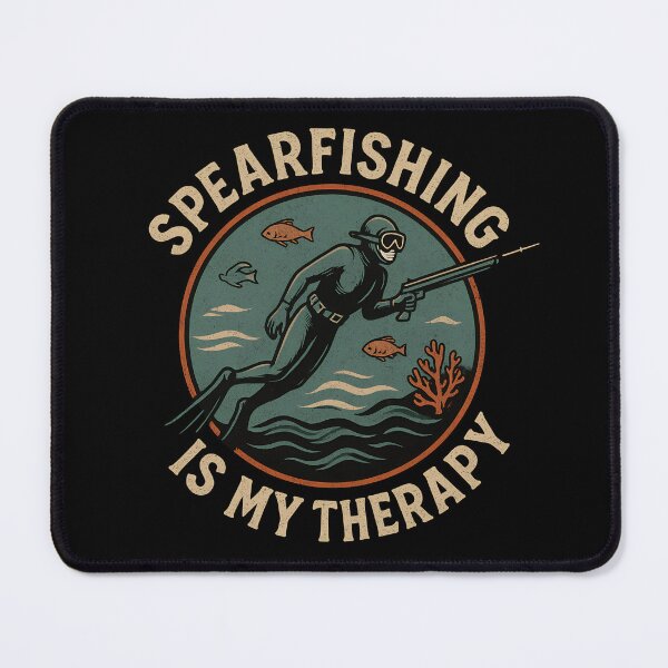 Item preview, Spearfishing Is My Therapy - Vintage Badge designed and sold by cotros.