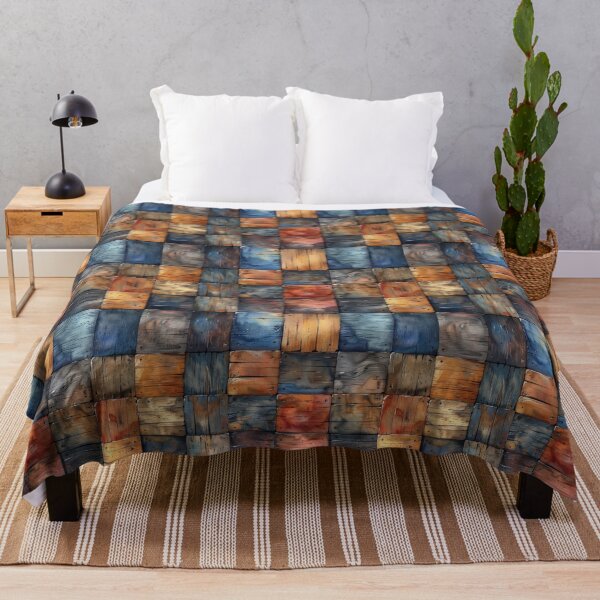 Item preview, Rustic Patchwork Wood Planks designed and sold by NTGUILTY.