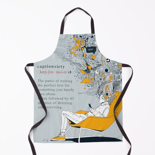 Item preview, Captionxiety – Overthinking, One Post at a Time designed and sold by Bearabilia.