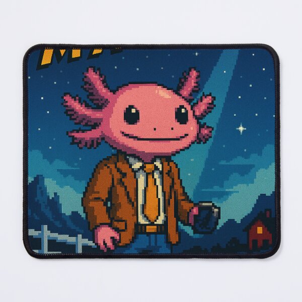 Item preview, Zack McAxolotl – UFO Adventure Pixel Art designed and sold by gandolfwizard.