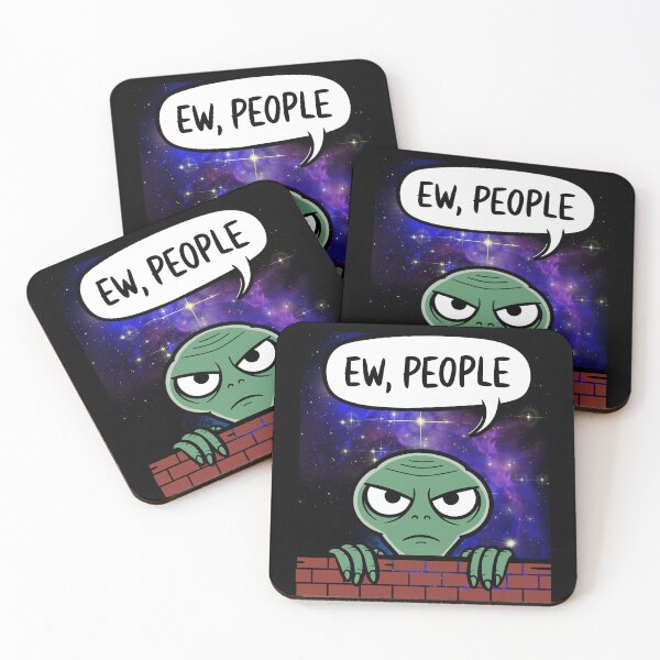 Item preview, Ew,People – Cute & Sarcastic Alien designed and sold by Szpaku desart .