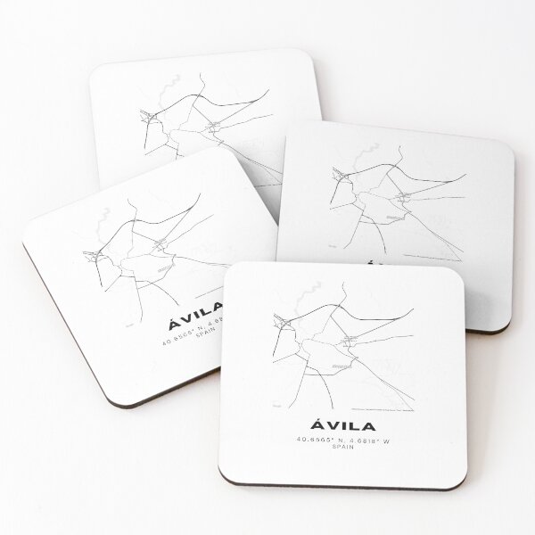 Item preview, Ávila City Map – Black & White Minimalist Spain Poster designed and sold by RM-Journey.
