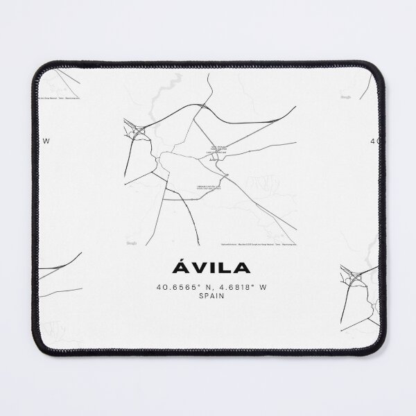 Item preview, Ávila City Map – Black & White Minimalist Spain Poster designed and sold by RM-Journey.