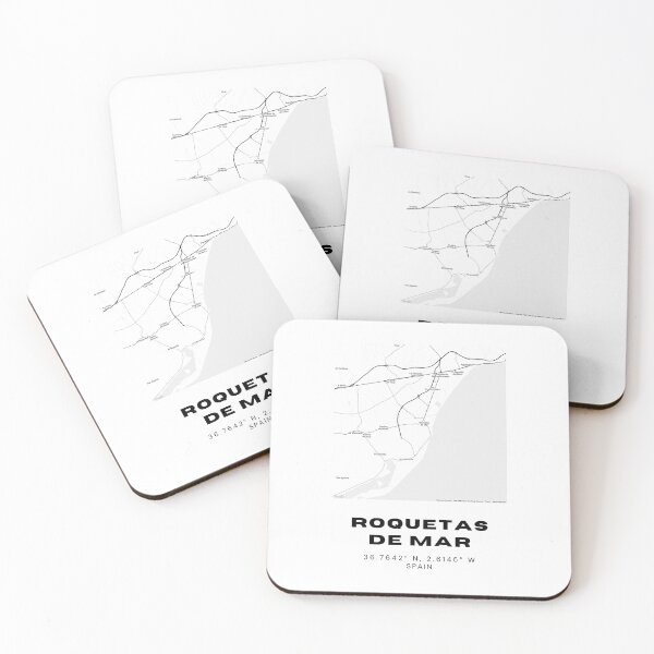 Item preview, Roquetas de Mar Map Poster – Minimalist Coastal Design designed and sold by RM-Journey.