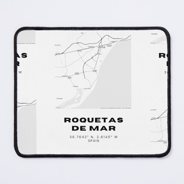 Item preview, Roquetas de Mar Map Poster – Minimalist Coastal Design designed and sold by RM-Journey.