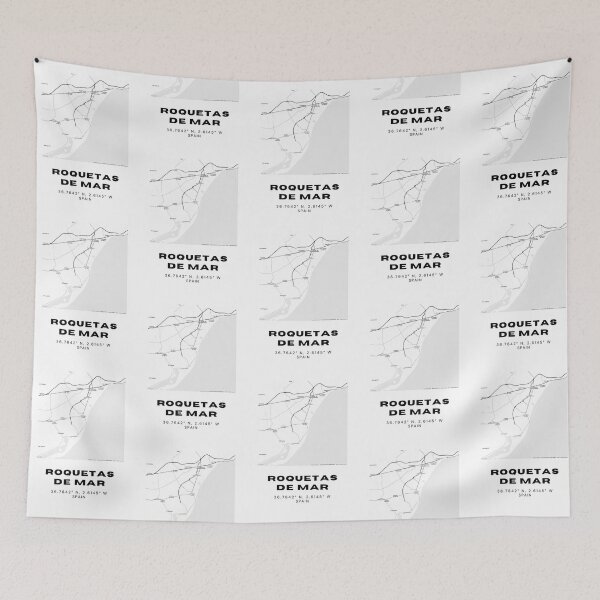 Item preview, Roquetas de Mar Map Poster – Minimalist Coastal Design designed and sold by RM-Journey.