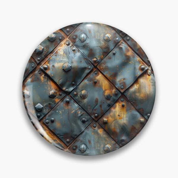 Item preview, Aged Riveted Metal Diamond Plates designed and sold by NTGUILTY.