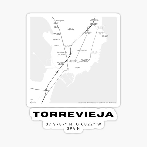 Item preview, Torrevieja Map Print – Minimalist Costa Blanca Poster designed and sold by RM-Journey.