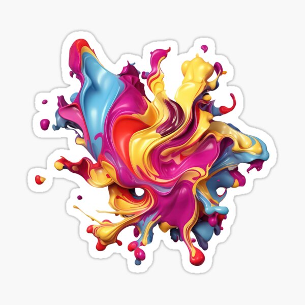 Item preview, Vibrant Color Splash Abstract Art designed and sold by SylvieVibes.