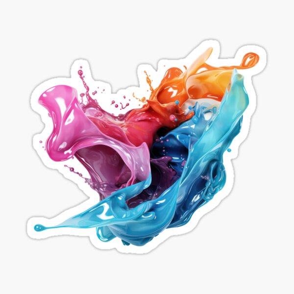 Item preview, Vibrant Color Splash Abstract Art designed and sold by SylvieVibes.