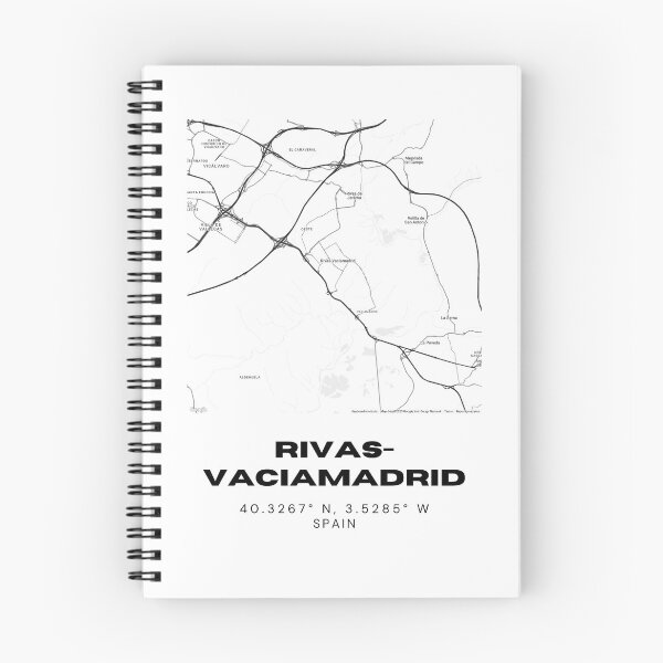 Item preview, Rivas-Vaciamadrid Map Poster – Minimalist Suburban Wall Art designed and sold by RM-Journey.