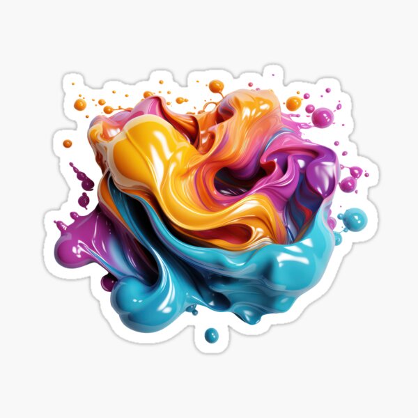 Item preview, Vibrant Color Splash Abstract Art designed and sold by SylvieVibes.