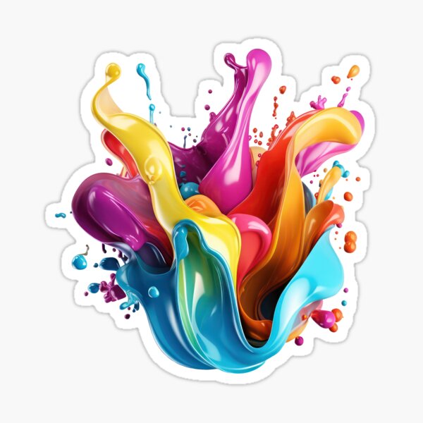 Item preview, Vibrant Color Splash Abstract Art designed and sold by SylvieVibes.