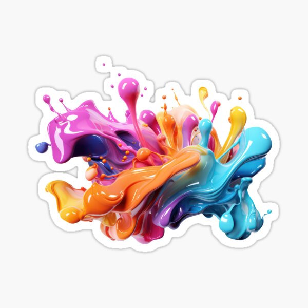 Item preview, Color Splash Abstract Art designed and sold by SylvieVibes.