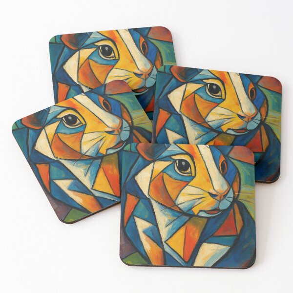 Item preview, Guinea Pig in Picasso Cubist Style designed and sold by gandolfwizard.