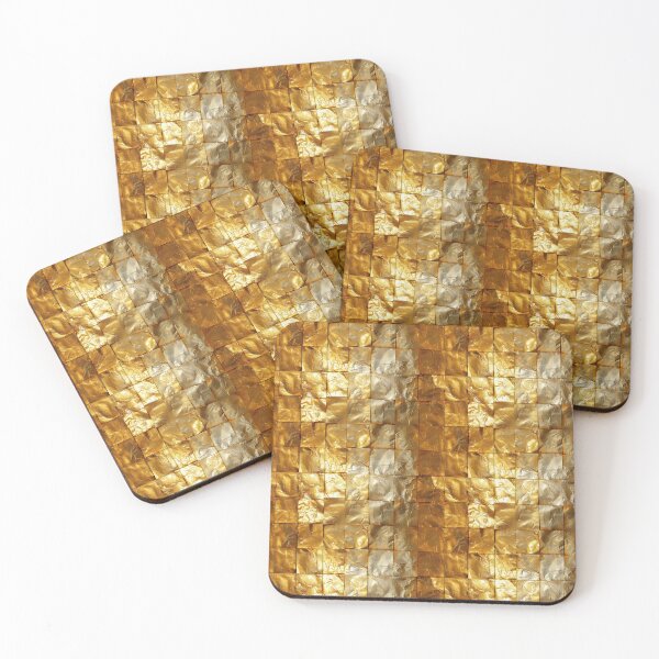 Item preview, Textured Gold Square Grid designed and sold by NTGUILTY.