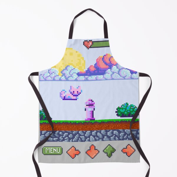 Item preview, Retro Pixel Cat Adventure – 8Bit Video Game Style Art designed and sold by ElixirCraft.