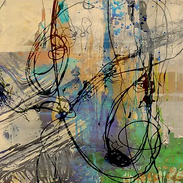 Artwork thumbnail, Splashes Abstract by ViaARTfactory