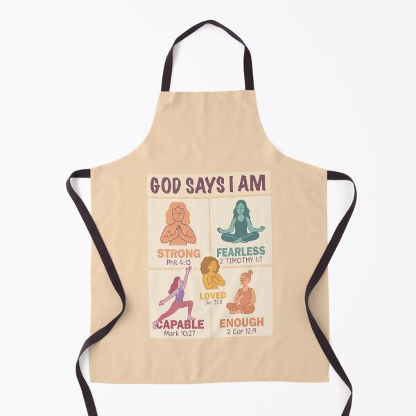 Item preview, Christian Woman Yoga Meditation Affirmations God Says I Am designed and sold by Maljonic.