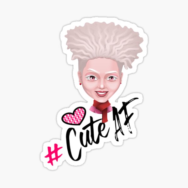Item preview, Cute AF - Albino Awareness designed and sold by Ms-Bees-Tees.