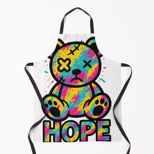 Item preview, Hope Bear – Sadcore Grunge Pop Art Teddy designed and sold by VIBE CRAFT STUDIO.
