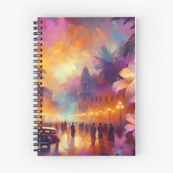 Item preview, Luanda City at 9PM – Abstract AI Nightscape with Vibrant Colors and Floral Elements for Clothing & Accessories designed and sold by knalpot-design.