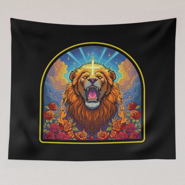 Item preview, Lion of Judah with Roses designed and sold by MooreGifts.