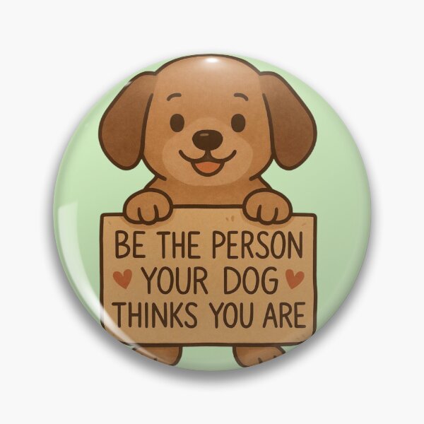 Aperçu de l'œuvre Soyez la personne que votre chien pense que vous êtes créée et vendue par Inkria.