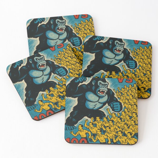 Item preview, 1 Gorilla VS 100 Men designed and sold by LookinFreshh.