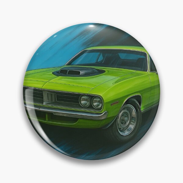 Item preview, 1970 Plymouth Barracuda Fanart (Green)  designed and sold by Peterson Designs.