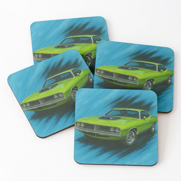 Item preview, 1970 Plymouth Barracuda Fanart (Green)  designed and sold by Peterson Designs.