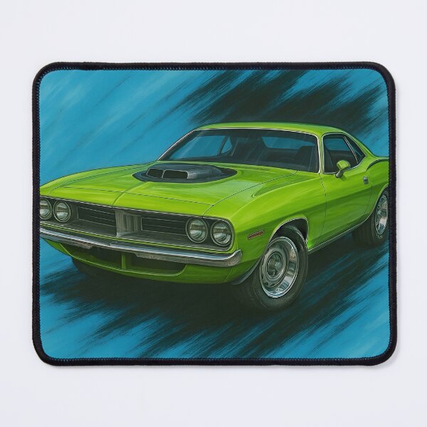 Item preview, 1970 Plymouth Barracuda Fanart (Green)  designed and sold by Peterson Designs.