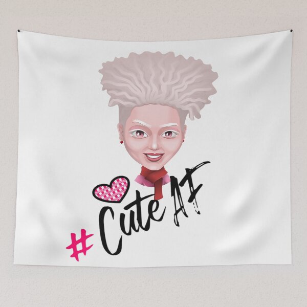 Item preview, Cute AF - Albino Awareness designed and sold by Ms-Bees-Tees.