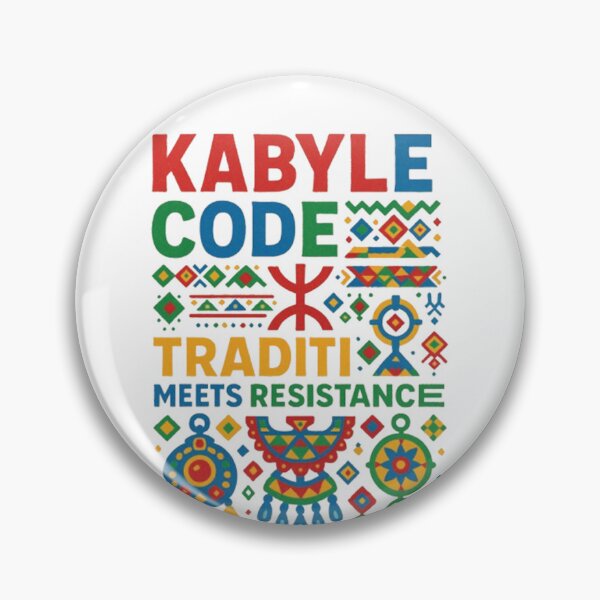 Item preview, Kabyle Code – Tradition Meets Resistance designed and sold by salimarts5dz.