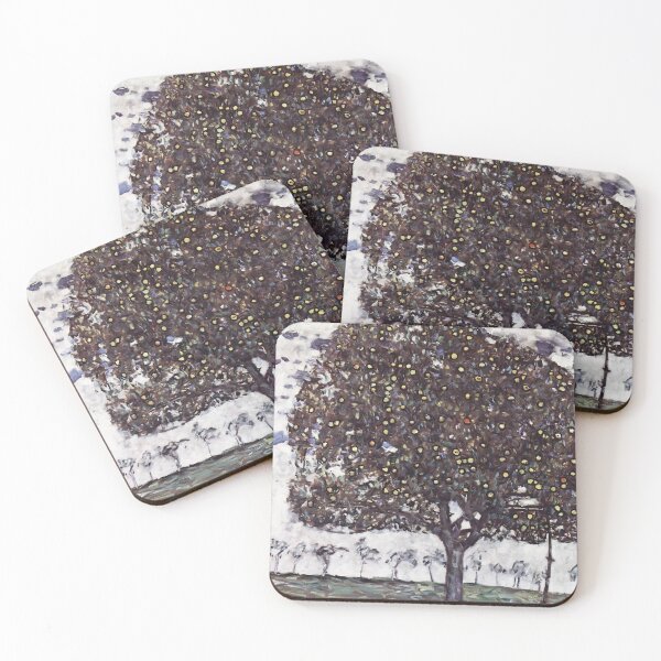 Item preview, Gustav Klimt's Der Apfelbaum (1916) famous painting. designed and sold by EmeraldeaArt.