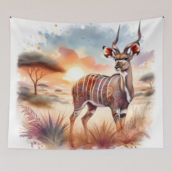 Item preview, Patterns of the Savanna Grassland Kudu designed and sold by BreezyDawnDesigns.