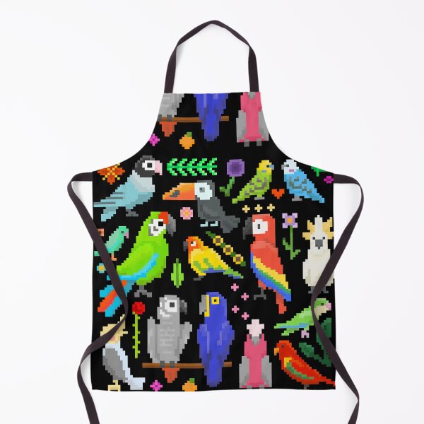 Item preview, Tropical Birds and Parrots in Pixel Art designed and sold by narwhalwall.