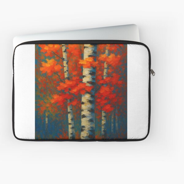 Item preview, Fish creek birch trees in fall designed and sold by CalgaryCanvas.