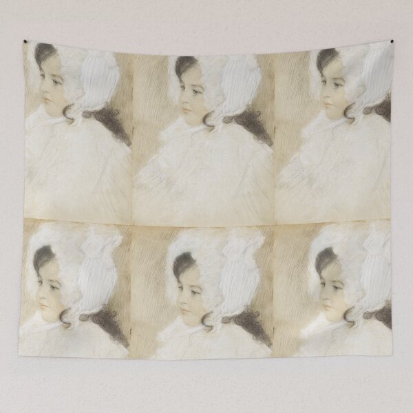 Item preview, Portrait of a Child (Marie Moll) by Gustav Klimt – Fine Art Print for Klimt Lovers designed and sold by EmeraldeaArt.