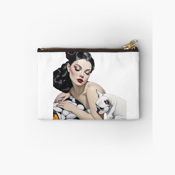 Item preview, 40’s pin up girl with french bulldog  designed and sold by PhilDreams.