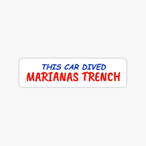 Item preview, This Car Climbed Dived MARIANAS TRENCH designed and sold by The Silly Lil Thang Shop.