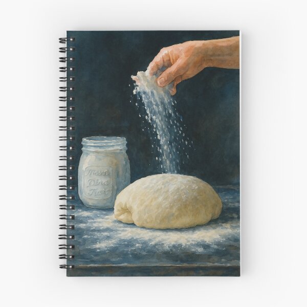 Item preview, Flour Dusting Dough – Artisan Baking Watercolor Style designed and sold by Pacika.